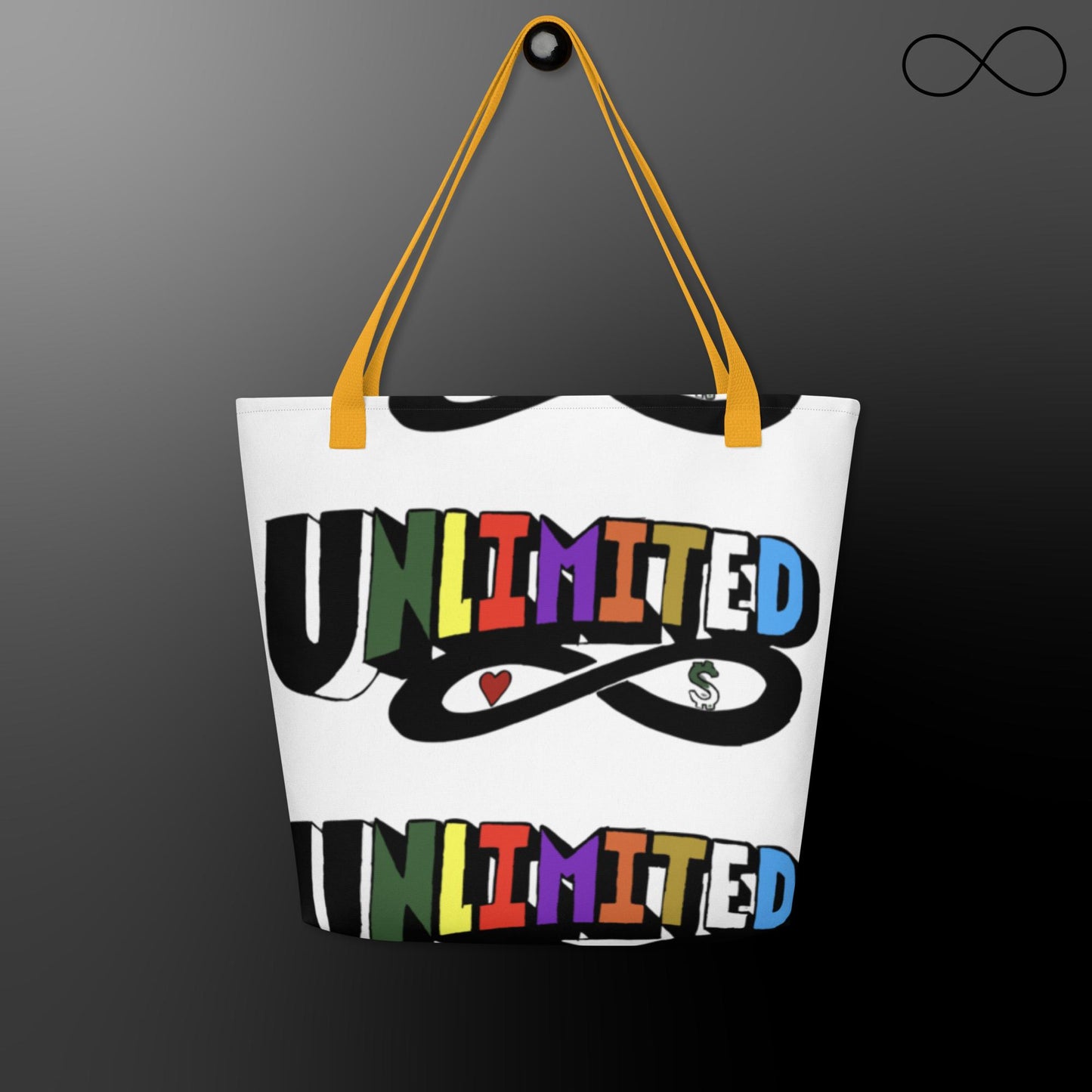 C8.1 All-Over Print Large Tote Bag