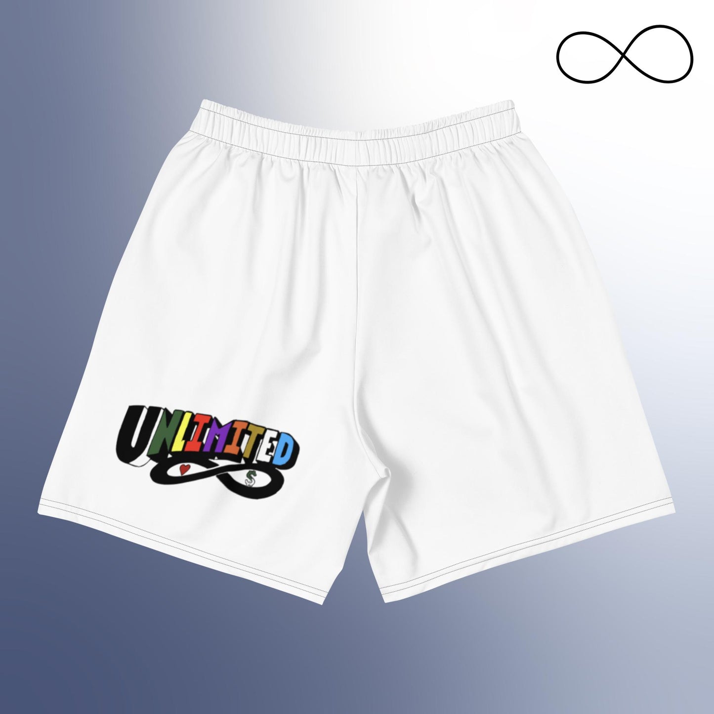 Pantalones cortos deportivos unisex con estampado integral UN 1