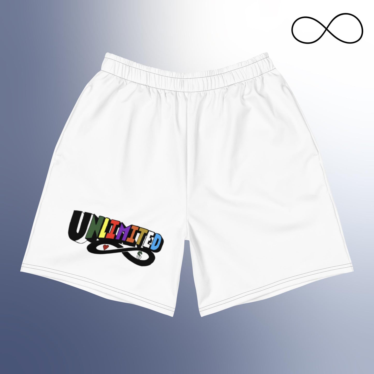 Pantalones cortos deportivos unisex con estampado integral UN 1