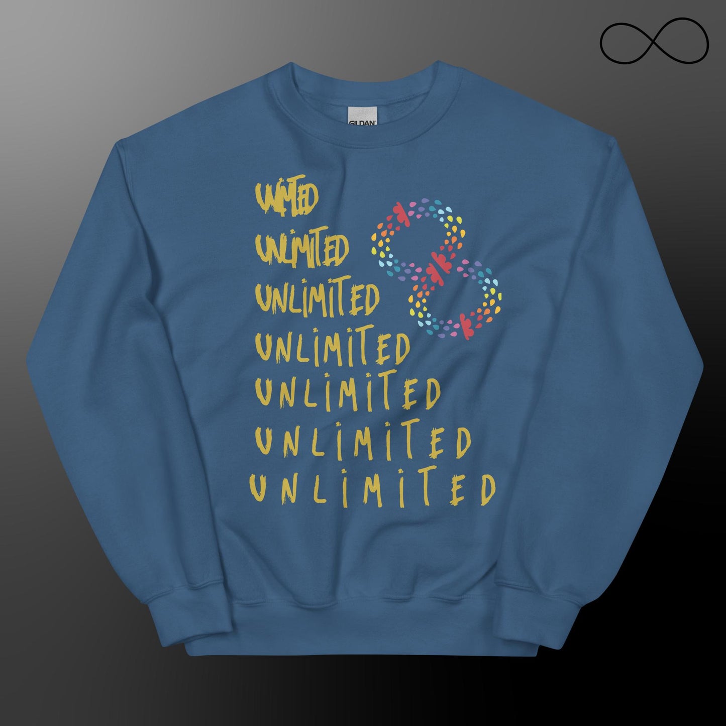 Sudadera unisex Espacios ilimitados