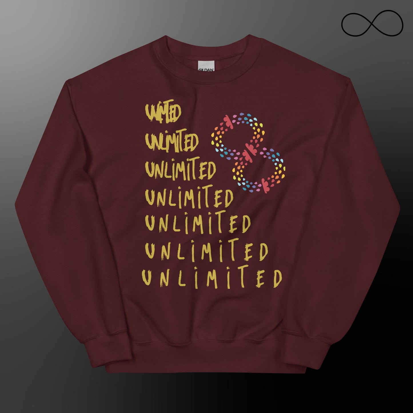 Sudadera unisex Espacios ilimitados