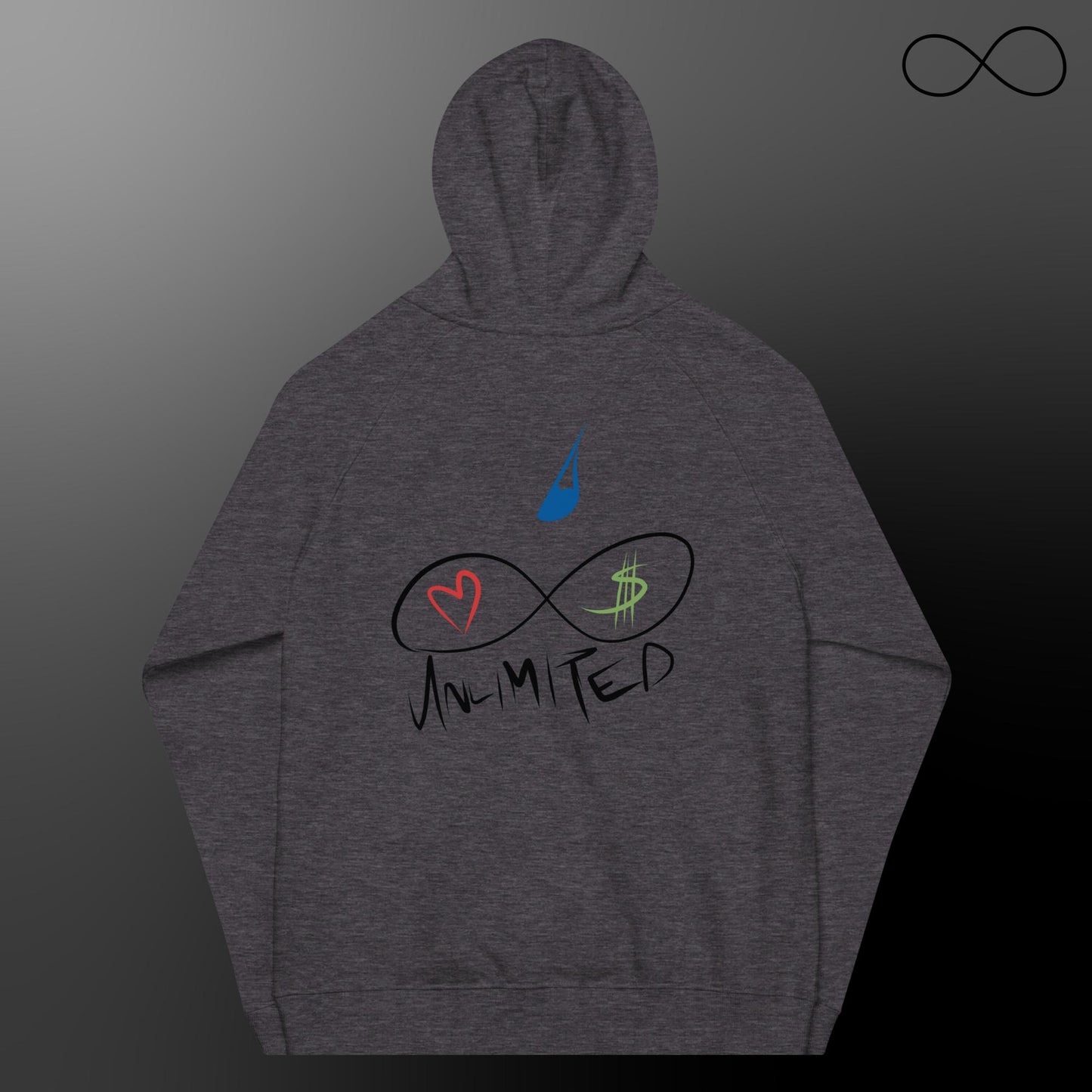 UNL Dew 4 Unisex Eco Raglan Hoodie