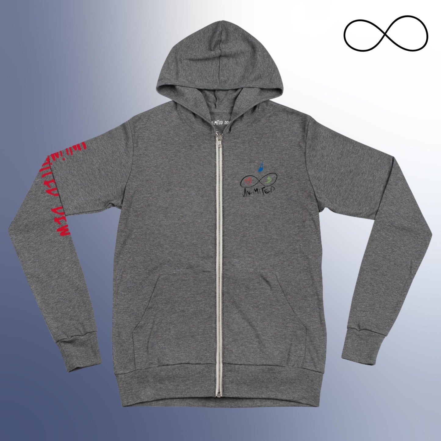 Infinity 2 Dew Unisex Zip Hoodie