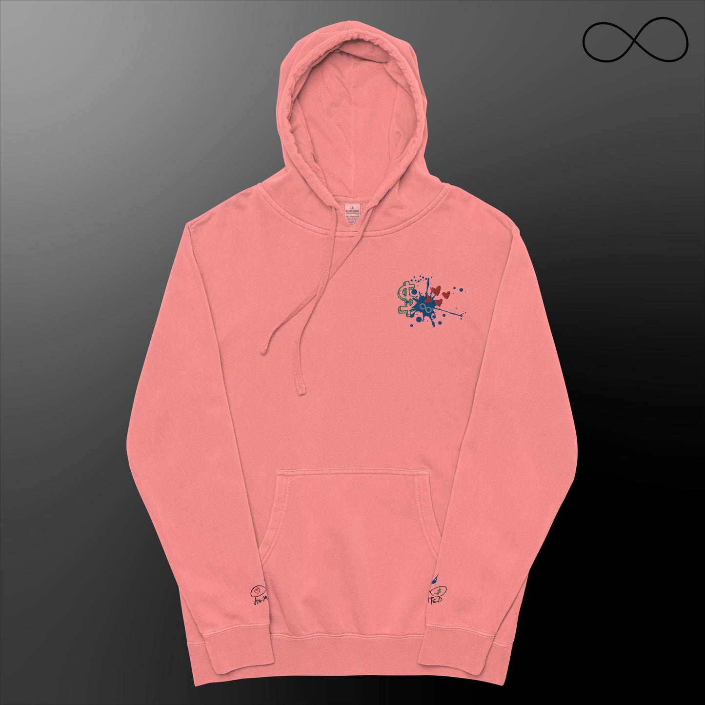 Sudadera unisex con capucha teñida con pigmentos UD 6