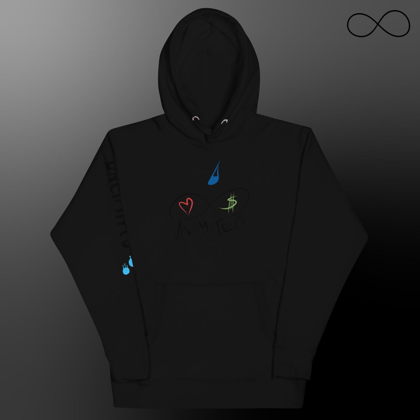 Sudadera unisex con múltiples fuentes ilimitadas