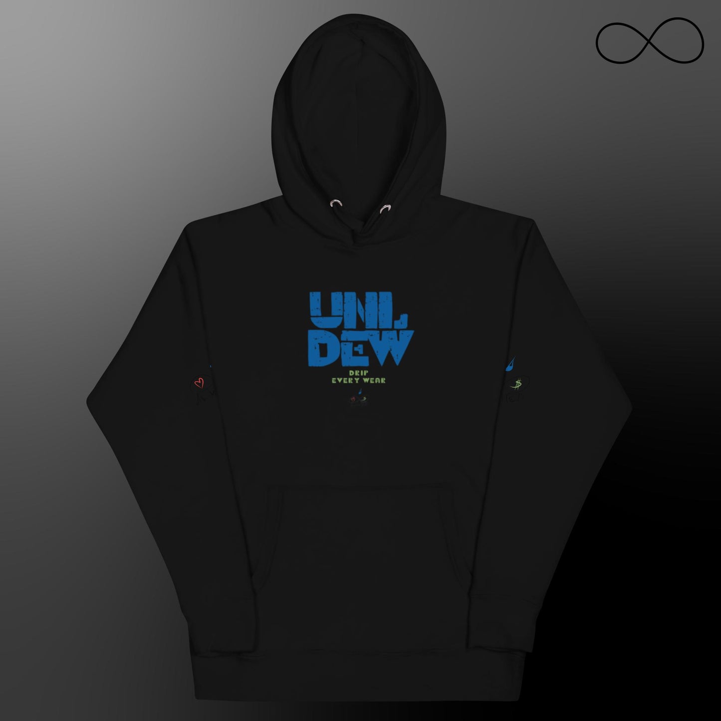 Sudadera con capucha unisex UNL Dew Blue