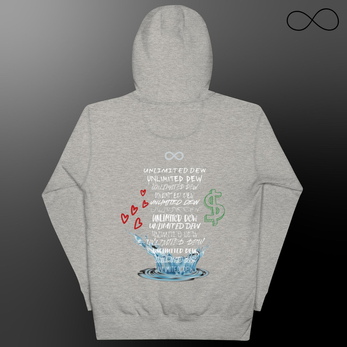 Sudadera unisex con múltiples fuentes ilimitadas