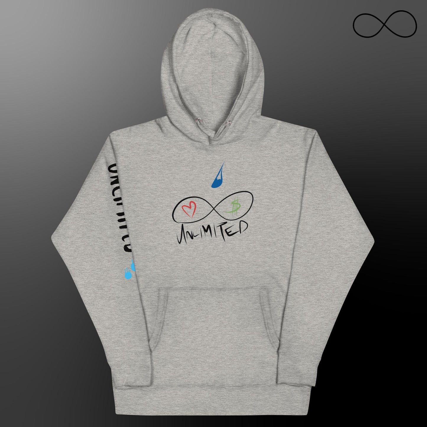 Sudadera unisex con múltiples fuentes ilimitadas