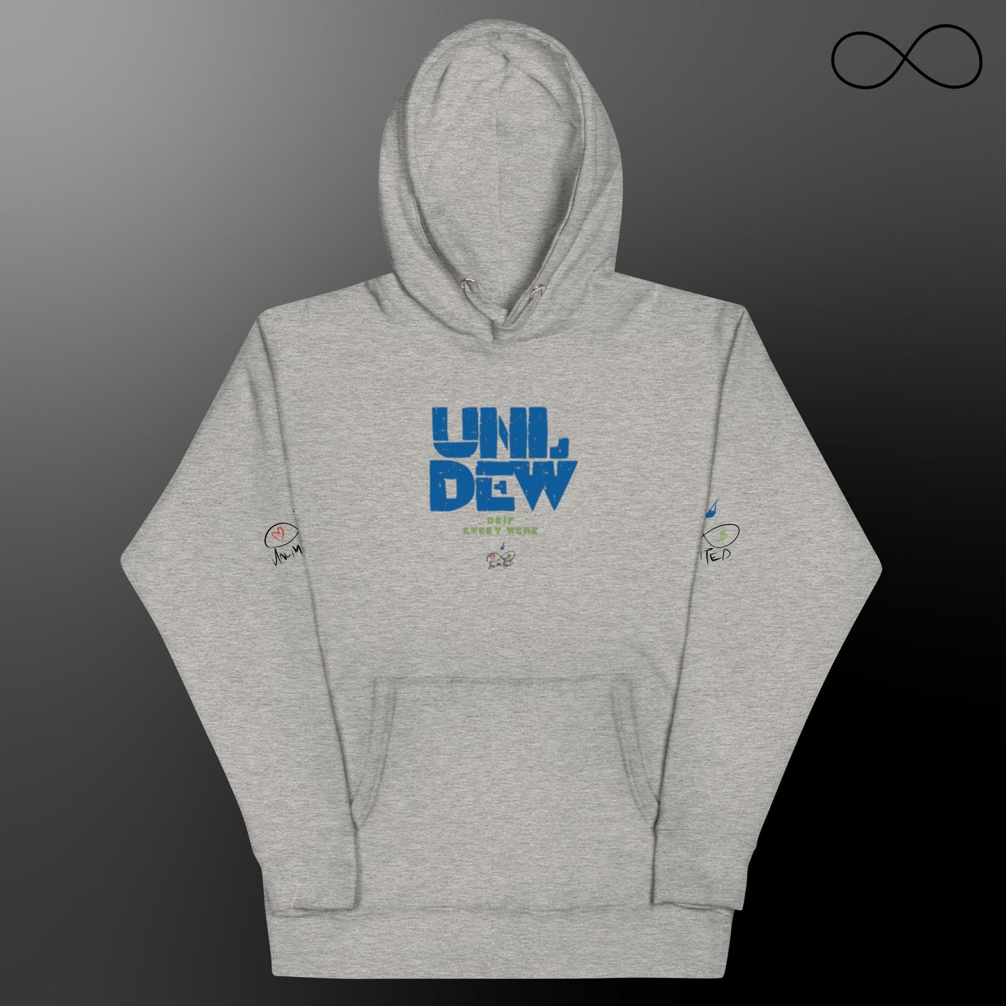 Sudadera con capucha unisex UNL Dew Blue