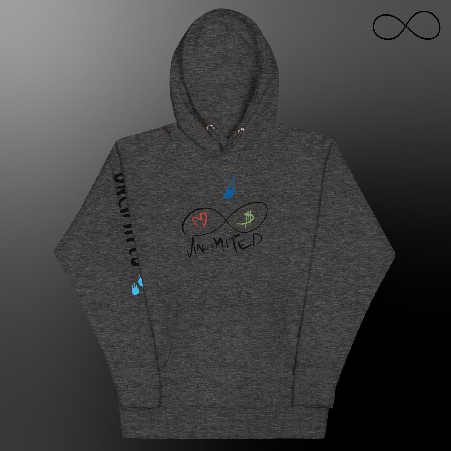 Sudadera unisex con múltiples fuentes ilimitadas