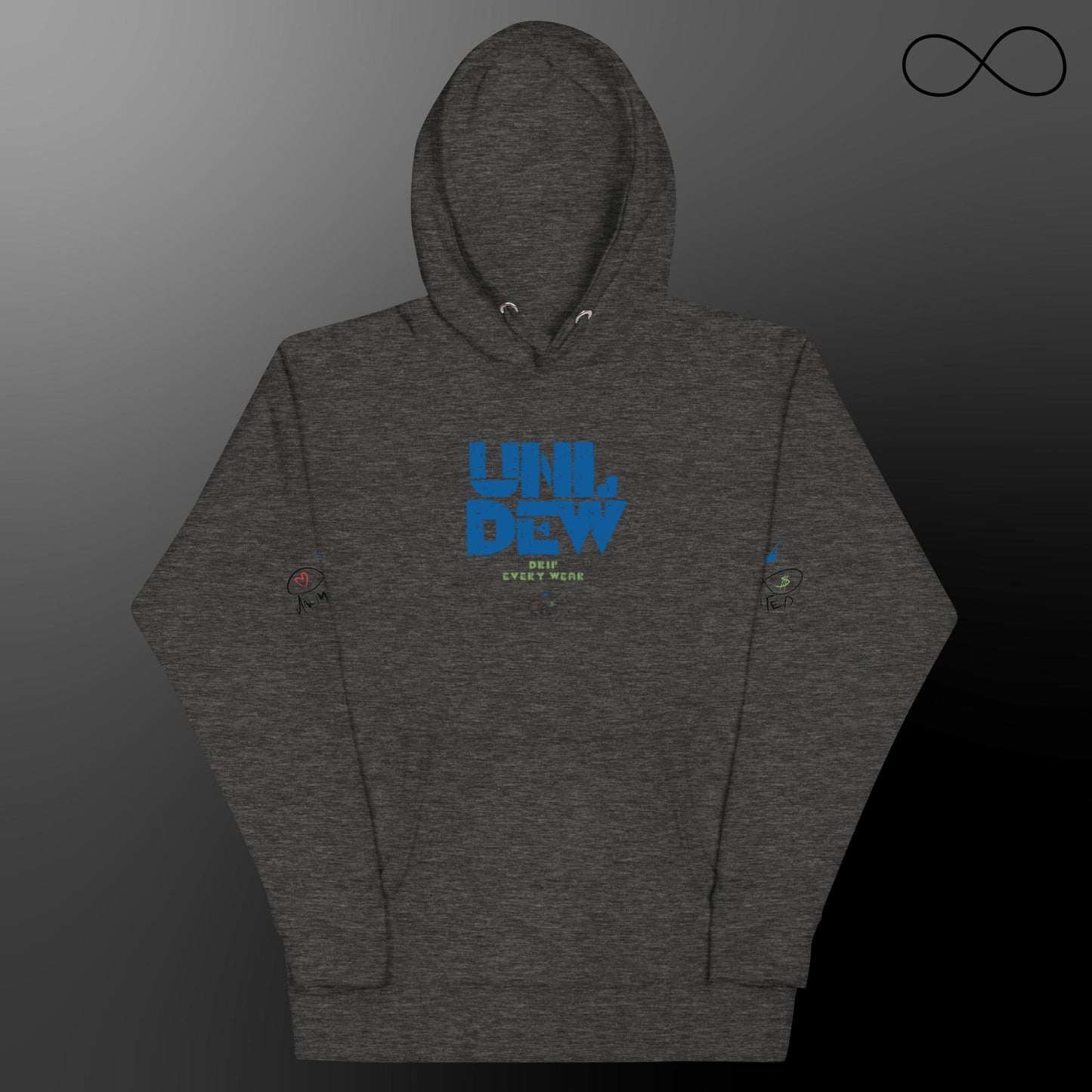 Sudadera con capucha unisex UNL Dew Blue
