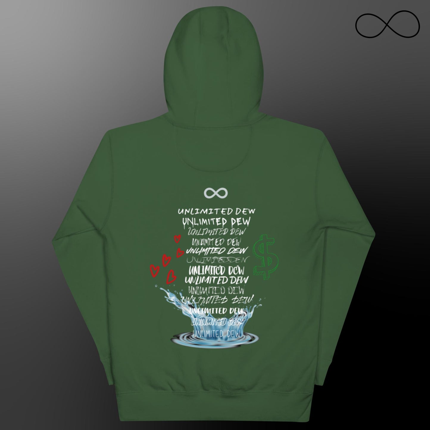 Sudadera unisex con múltiples fuentes ilimitadas