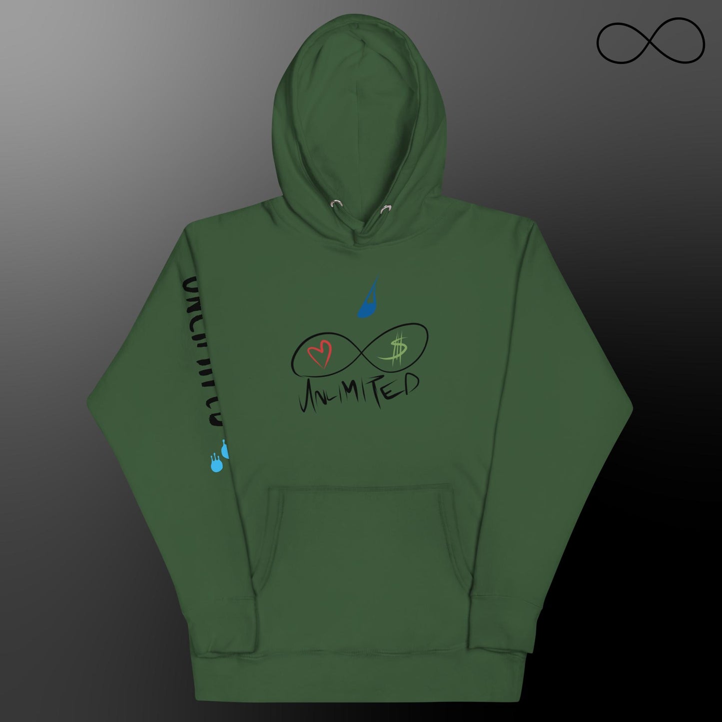 Sudadera unisex con múltiples fuentes ilimitadas