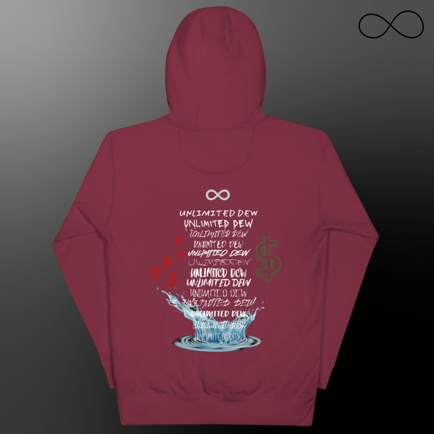 Sudadera unisex con múltiples fuentes ilimitadas