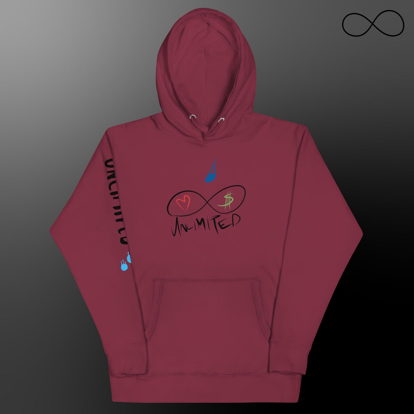 Sudadera unisex con múltiples fuentes ilimitadas