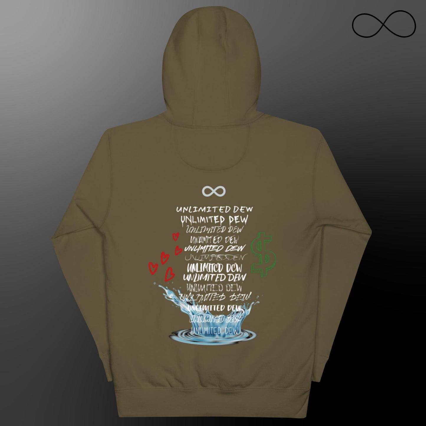 Sudadera unisex con múltiples fuentes ilimitadas