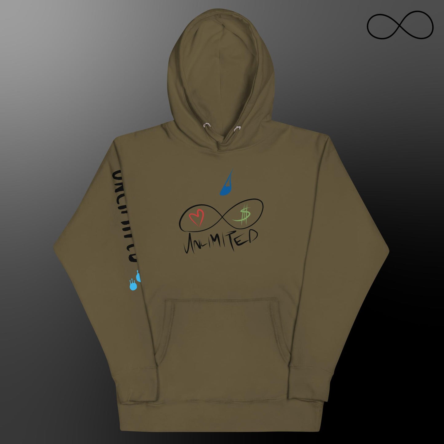 Sudadera unisex con múltiples fuentes ilimitadas