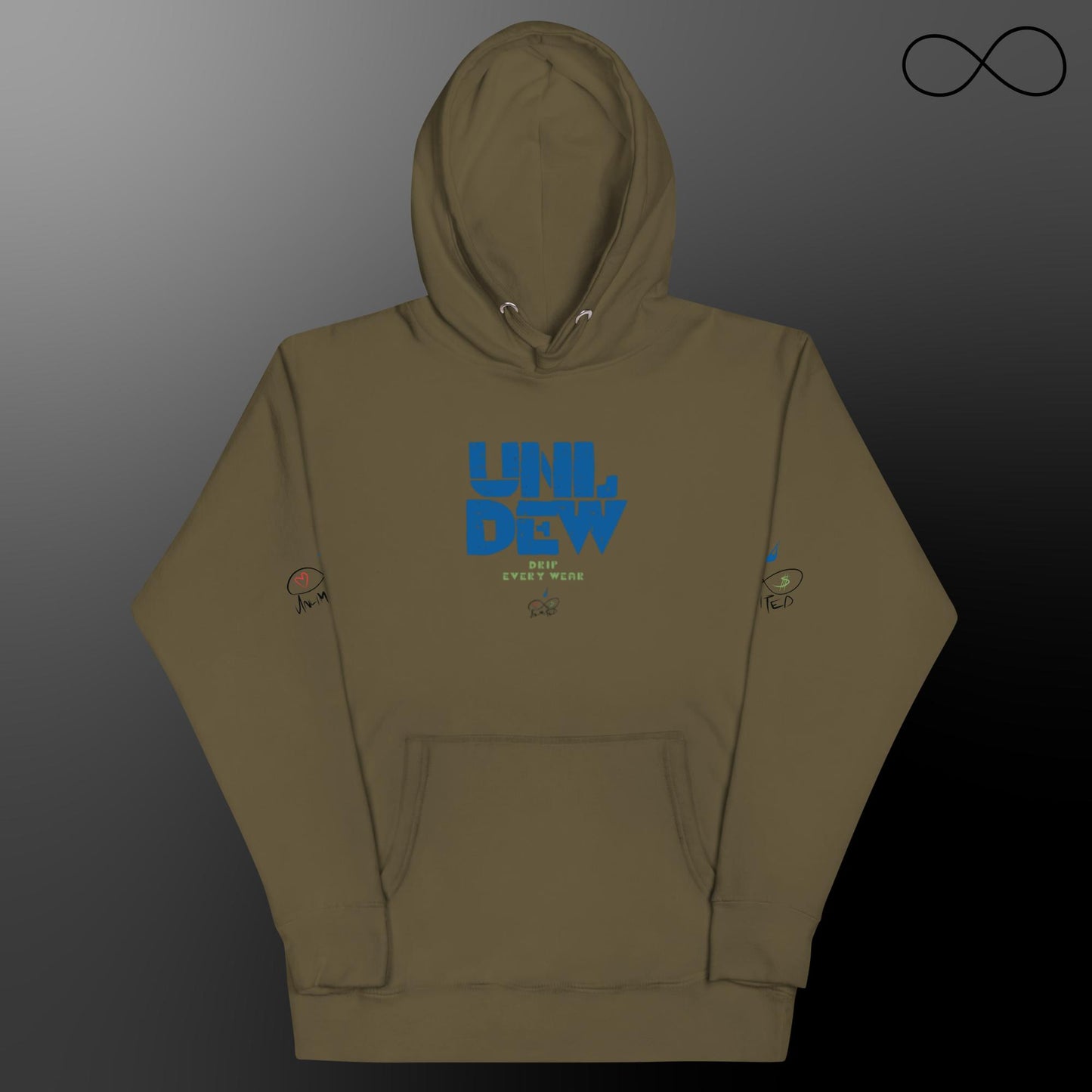 Sudadera con capucha unisex UNL Dew Blue