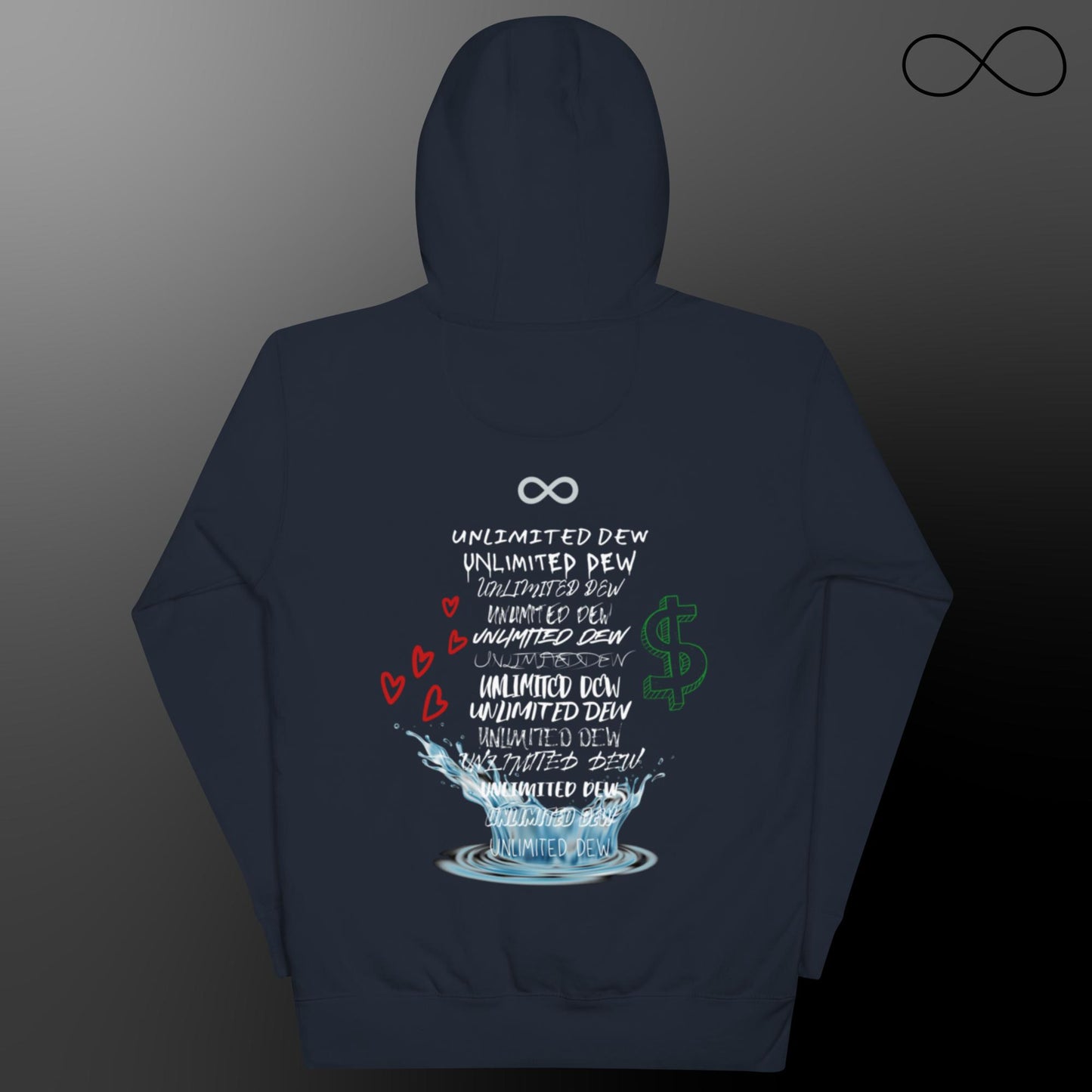 Sudadera unisex con múltiples fuentes ilimitadas
