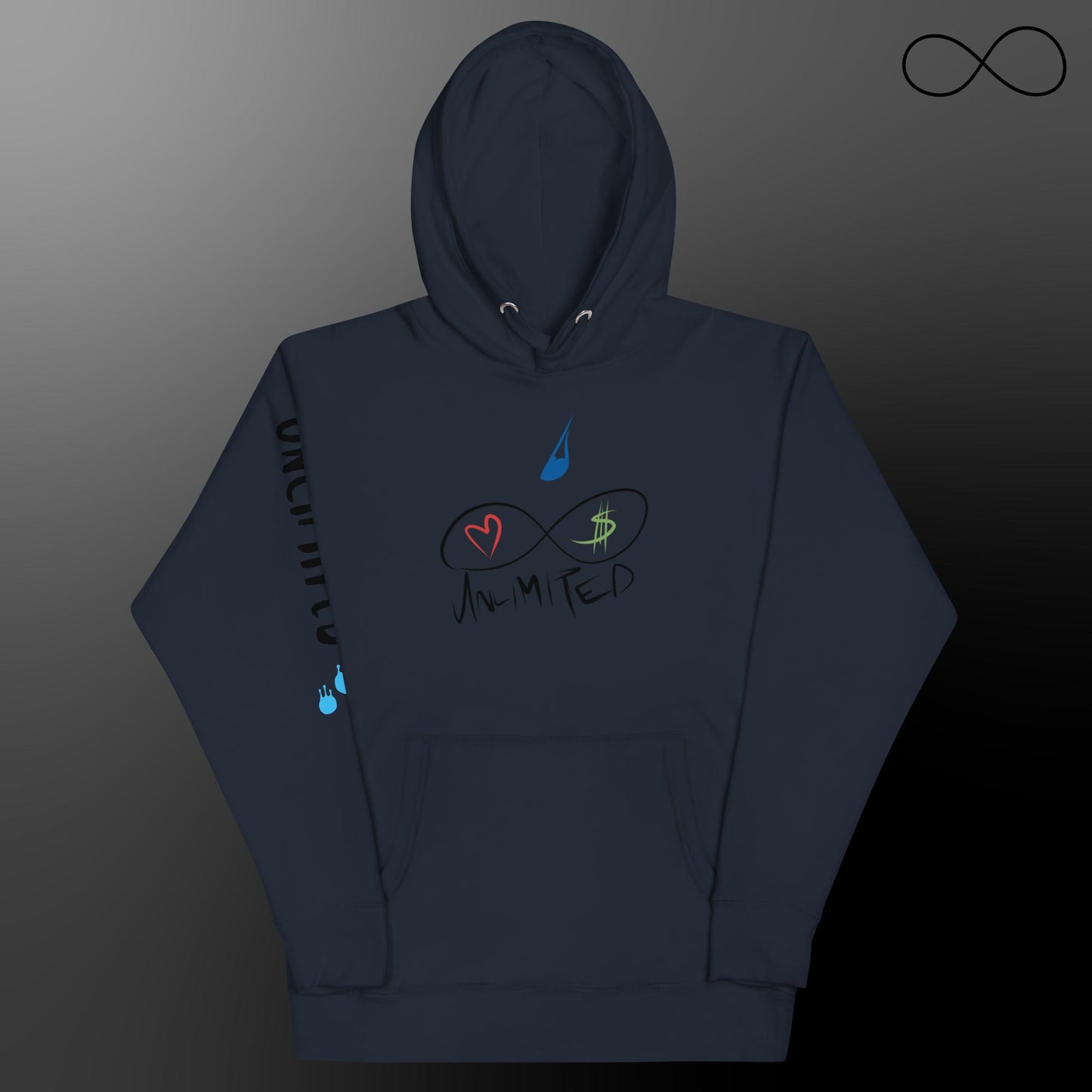 Sudadera unisex con múltiples fuentes ilimitadas