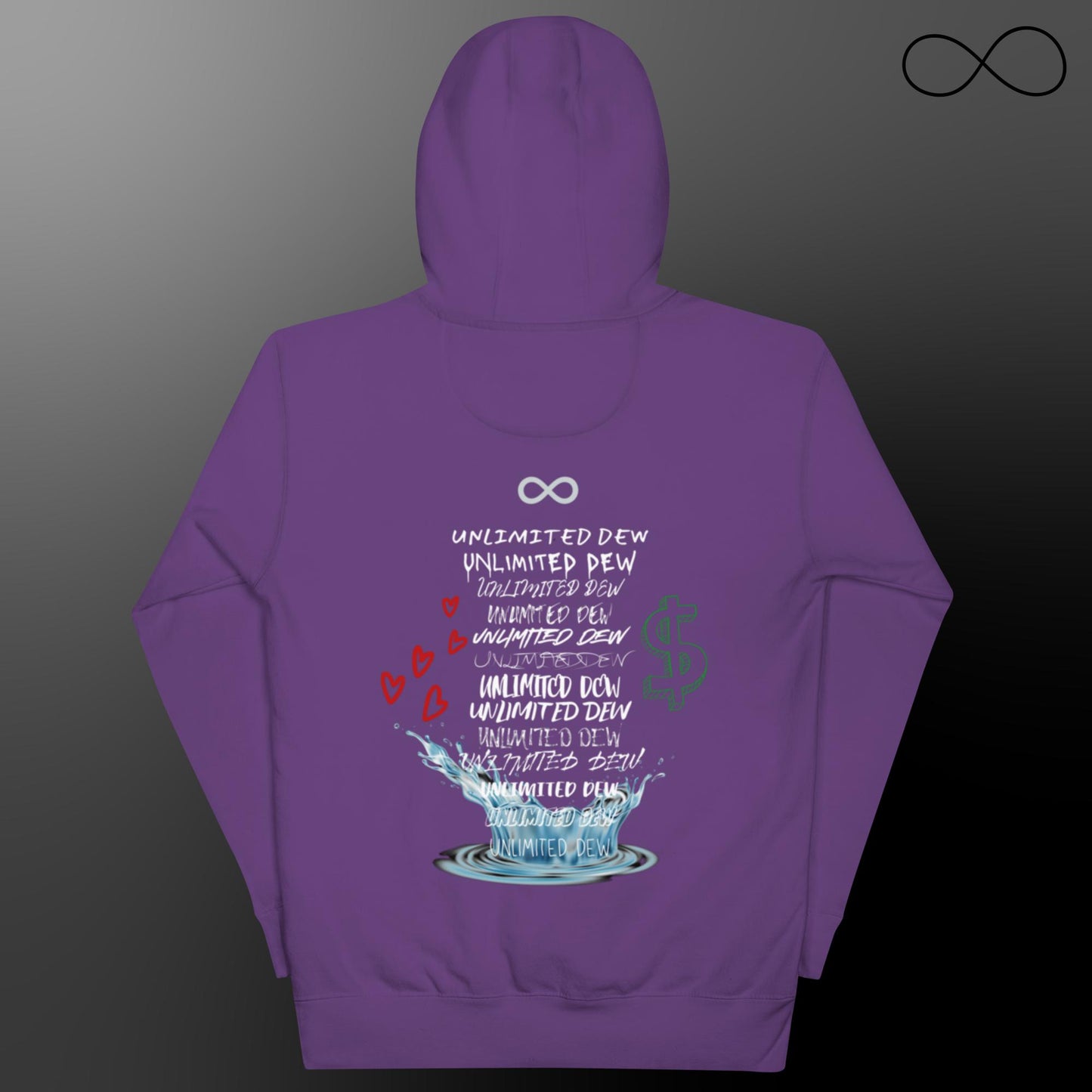 Sudadera unisex con múltiples fuentes ilimitadas