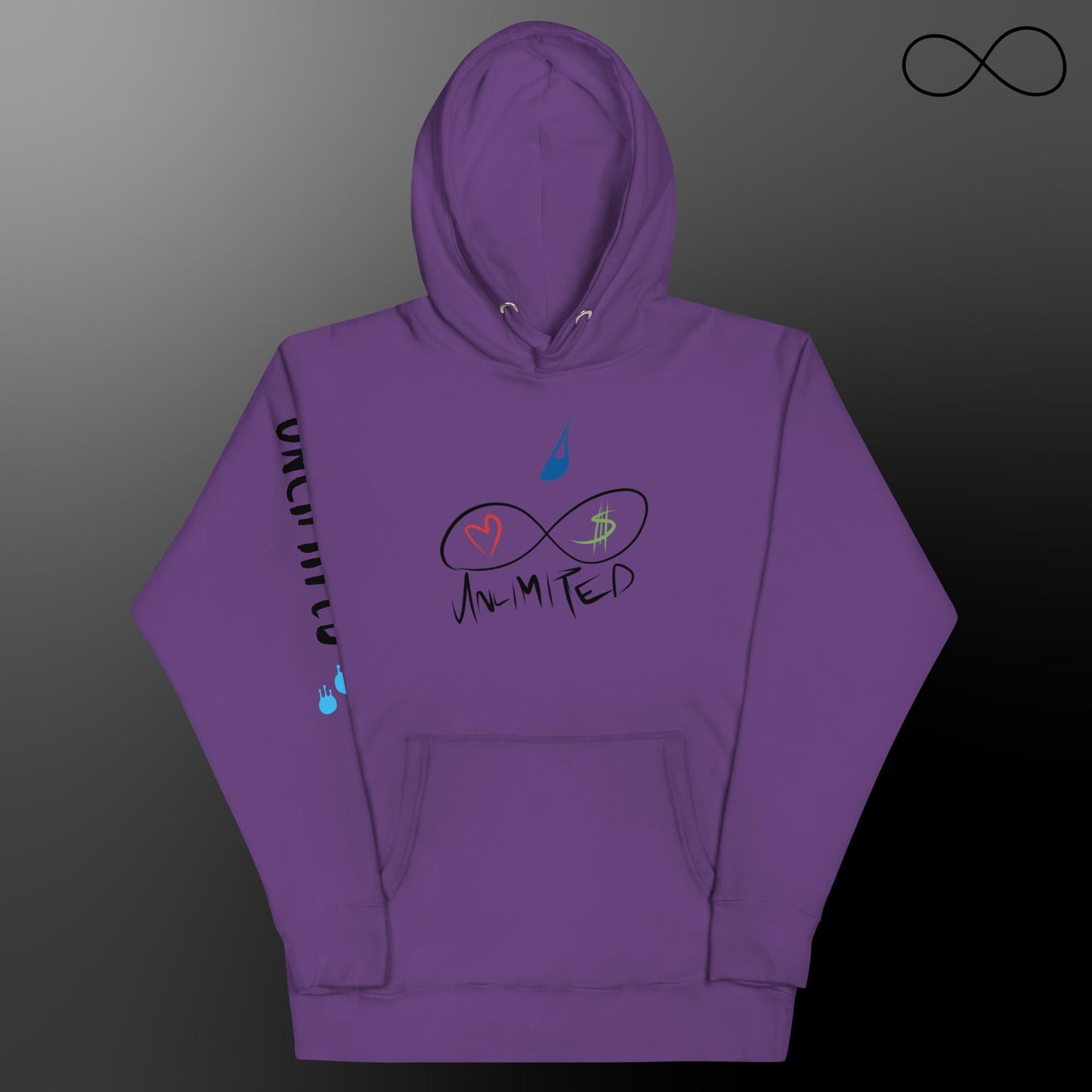 Sudadera unisex con múltiples fuentes ilimitadas