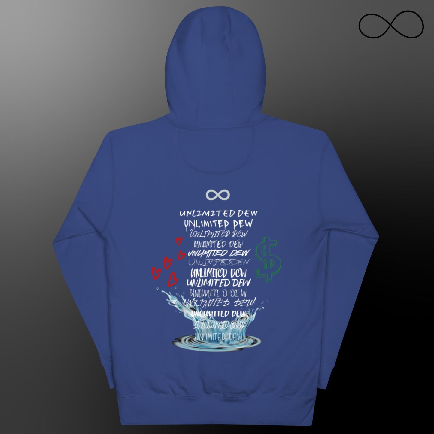 Sudadera unisex con múltiples fuentes ilimitadas