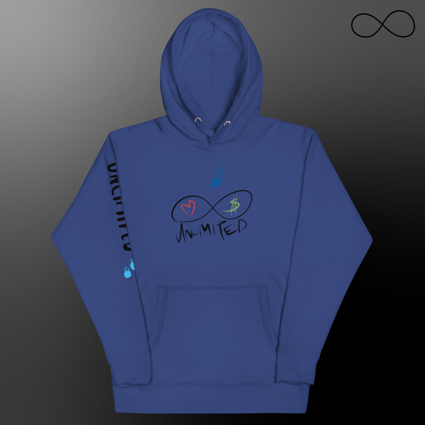 Sudadera unisex con múltiples fuentes ilimitadas