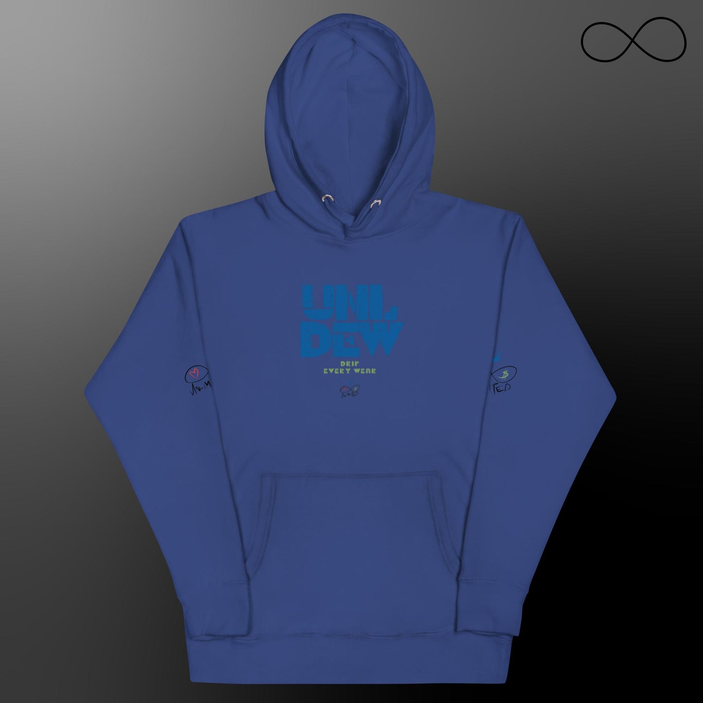 Sudadera con capucha unisex UNL Dew Blue