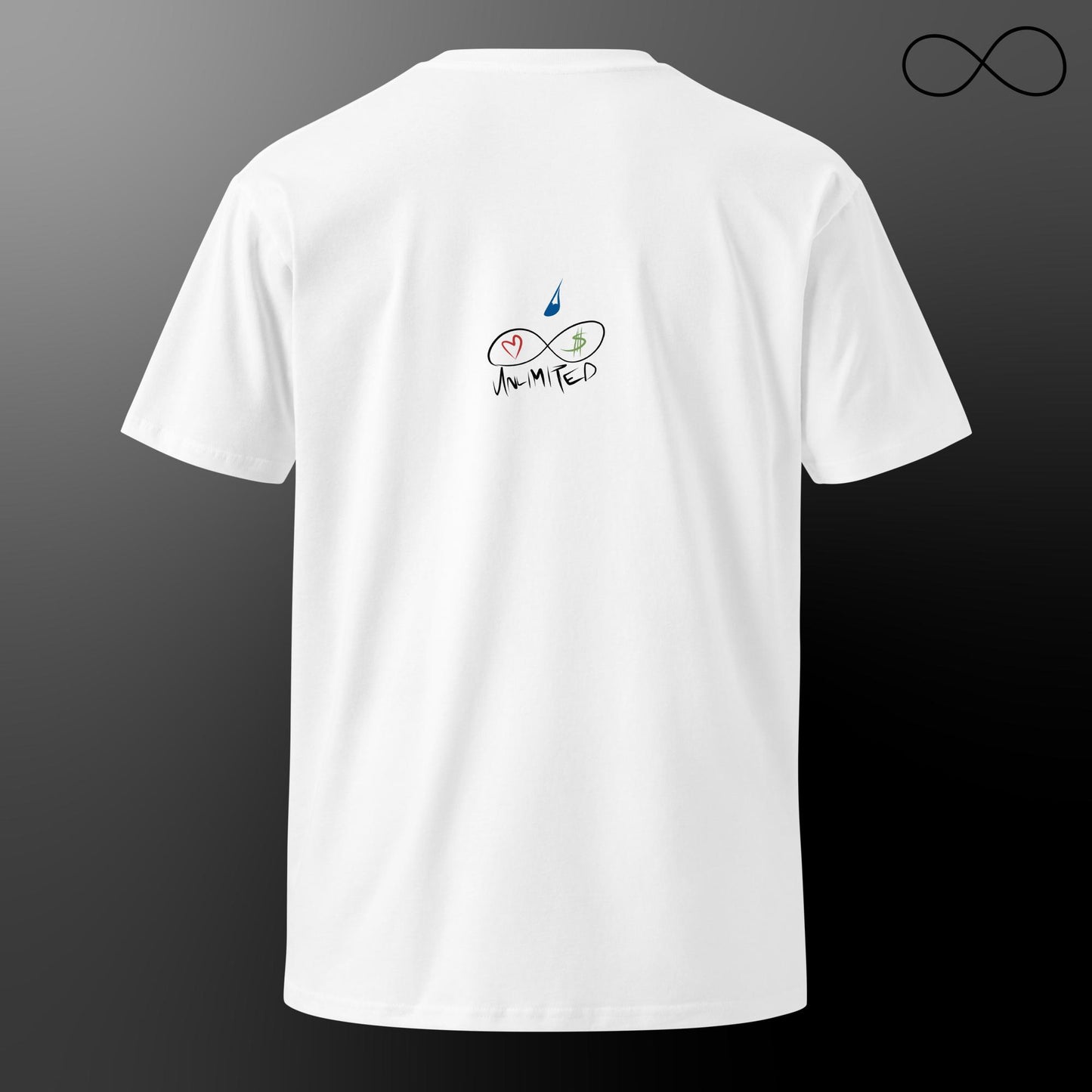 Camiseta unisex premium con acondicionamiento por goteo