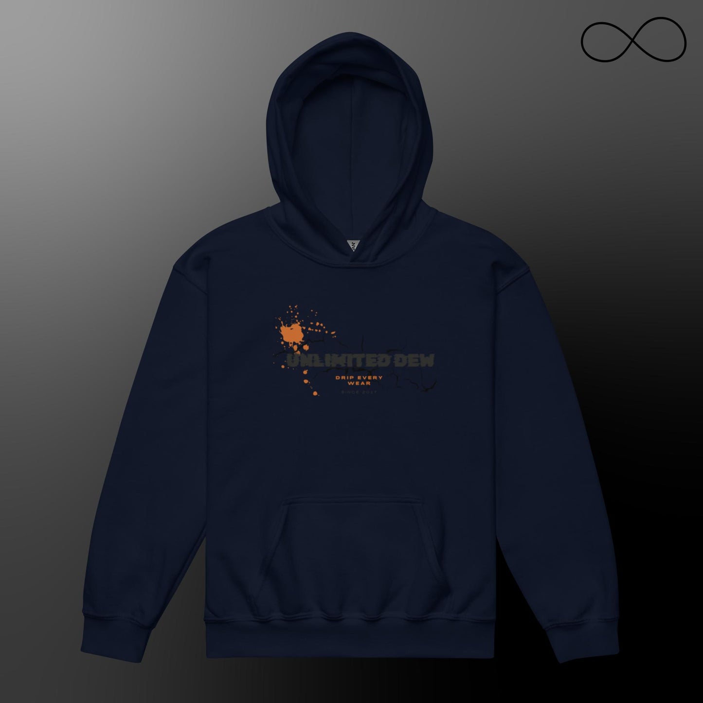 Sudadera con capucha juvenil UNL Dew 7 Heavy Blend