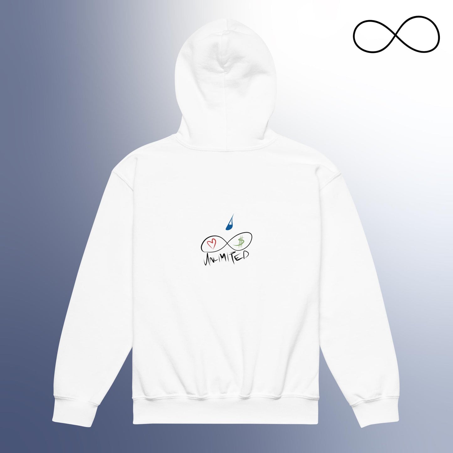 Sudadera con capucha juvenil UNL Dew 6 Heavy Blend