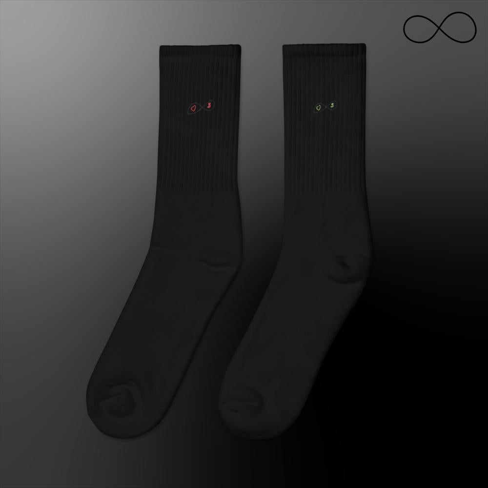 U Embroidered socks