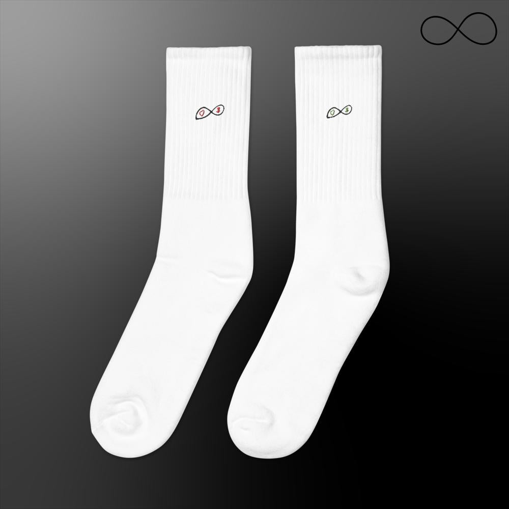 U Embroidered socks