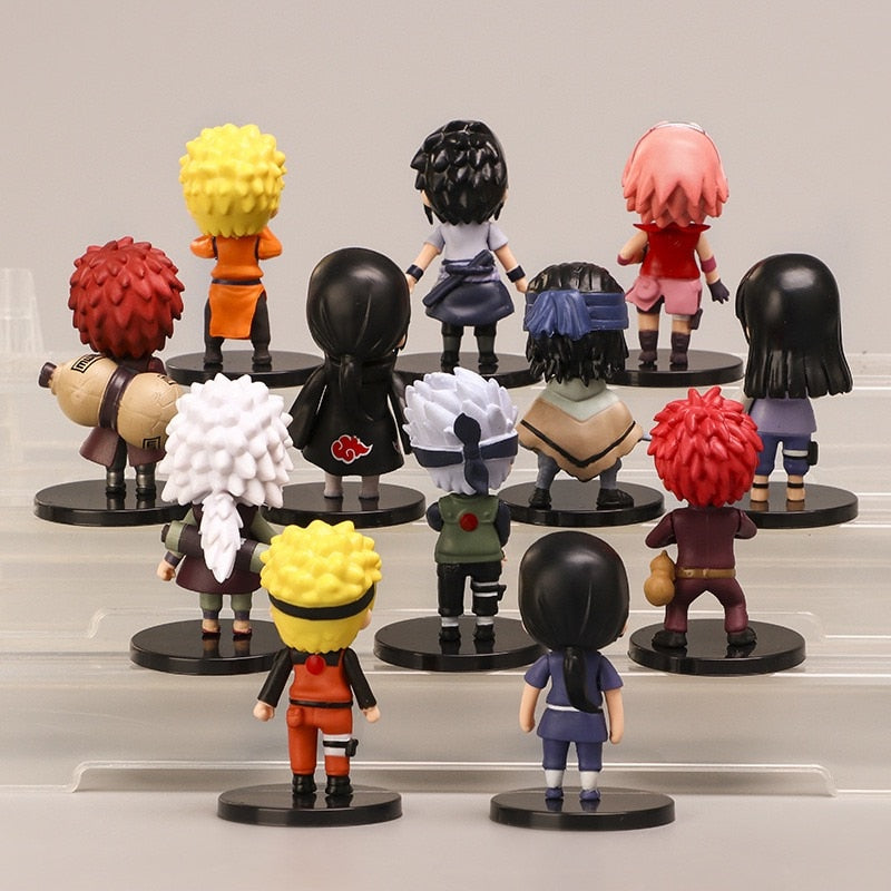 Conjuntos de juguetes de figuras de Anime Naruto 12/pieza