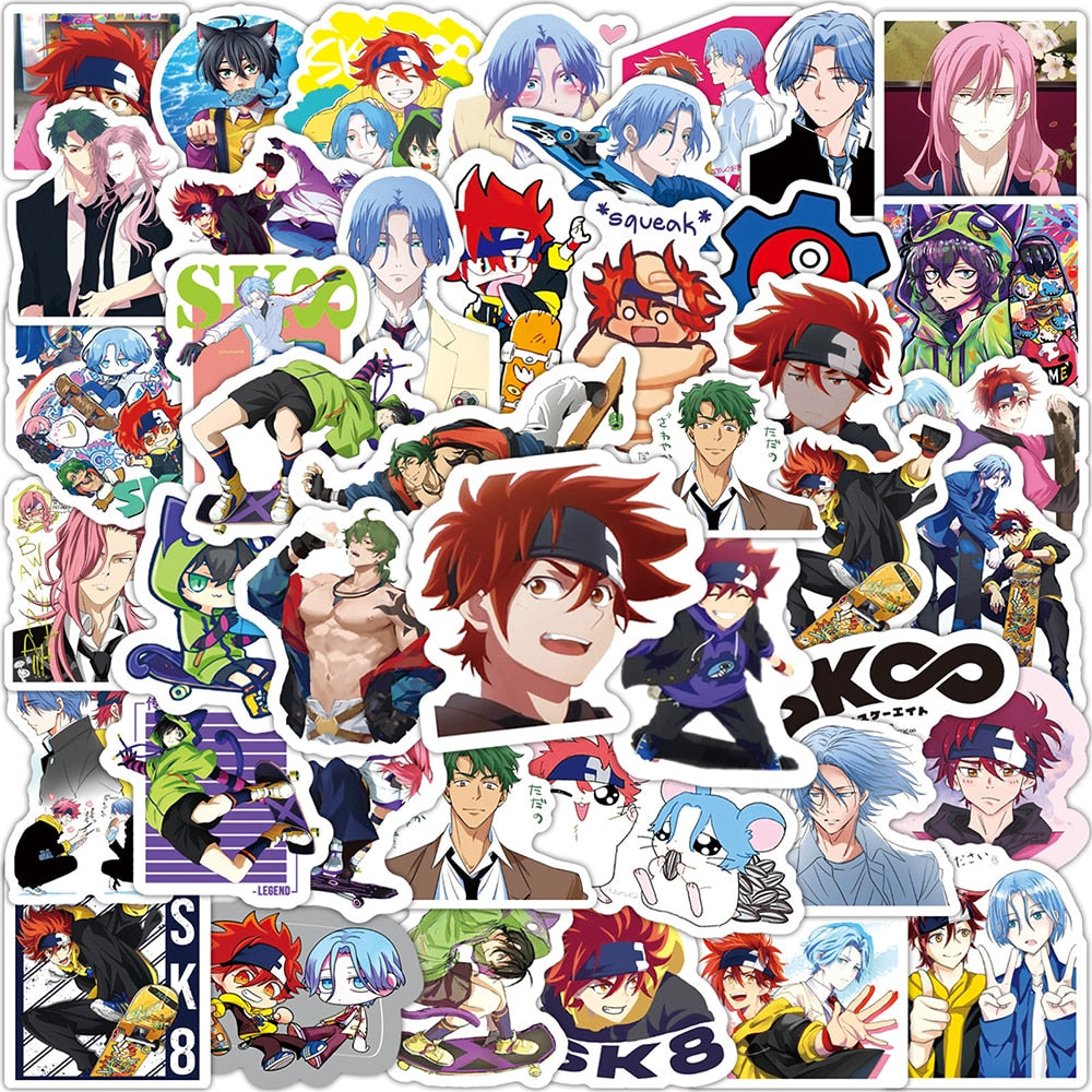 Anime SK8 The Infinity Cartoon Graffiti Stickers