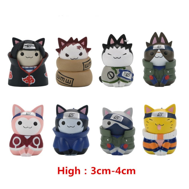 Juego de juguetes con figuras de Naruto de Anime