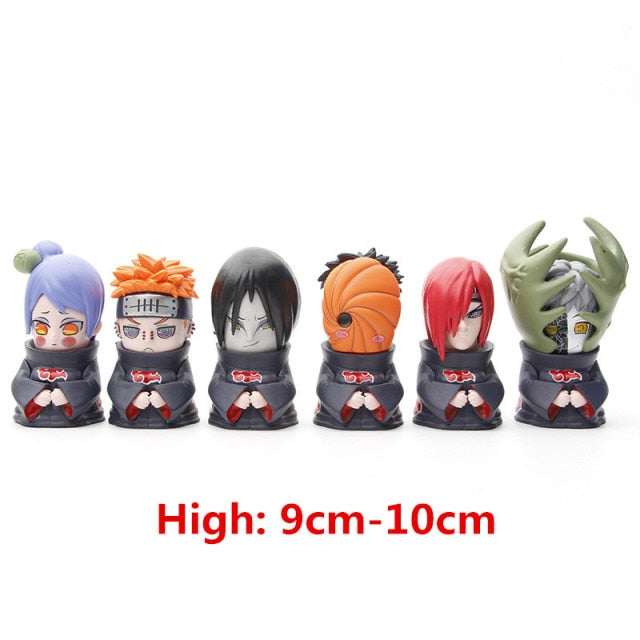 Juego de juguetes con figuras de Naruto de Anime