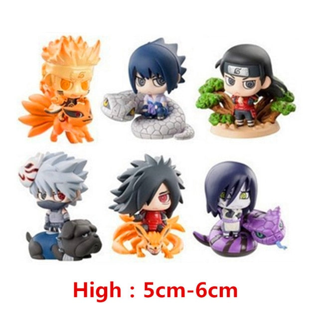 Juego de juguetes con figuras de Naruto de Anime
