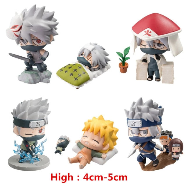 Juego de juguetes con figuras de Naruto de Anime