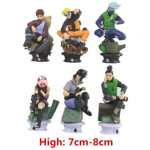 Juego de juguetes con figuras de Naruto de Anime