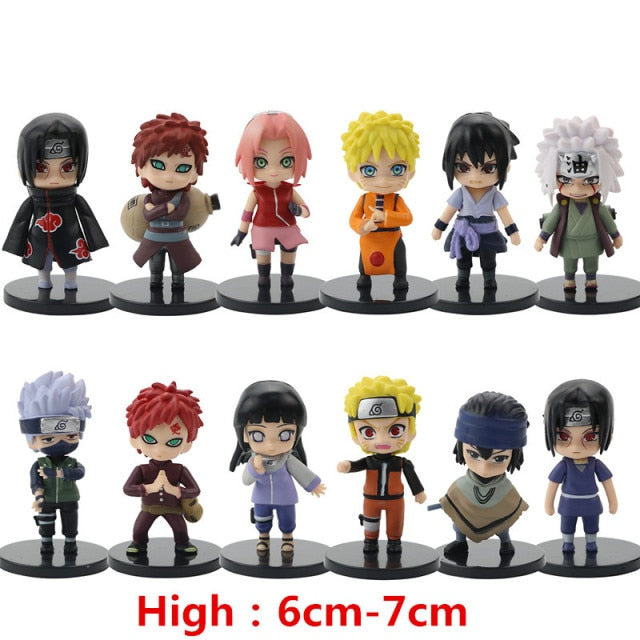 Juego de juguetes con figuras de Naruto de Anime