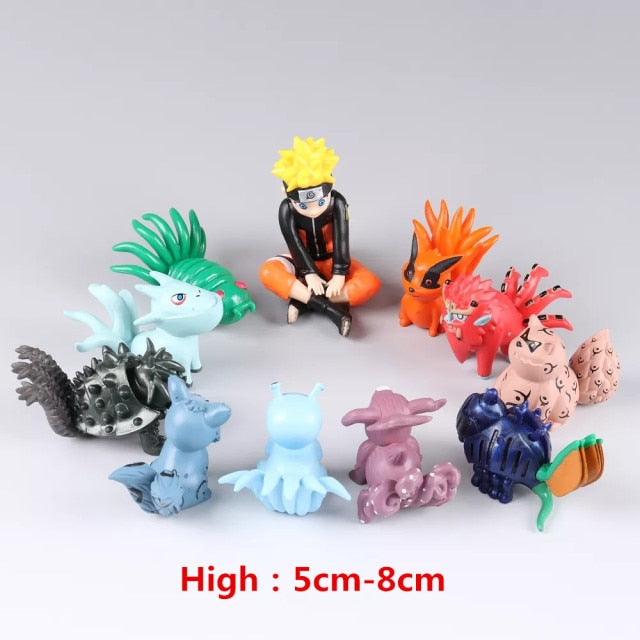 Juego de juguetes con figuras de Naruto de Anime