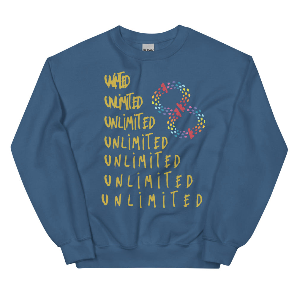 Sudadera unisex Espacios ilimitados