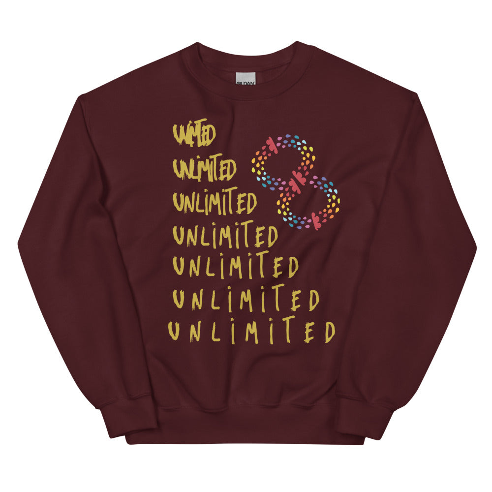 Sudadera unisex Espacios ilimitados