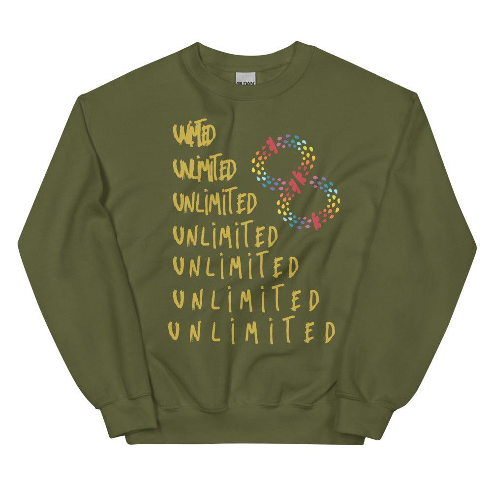 Sudadera unisex Espacios ilimitados