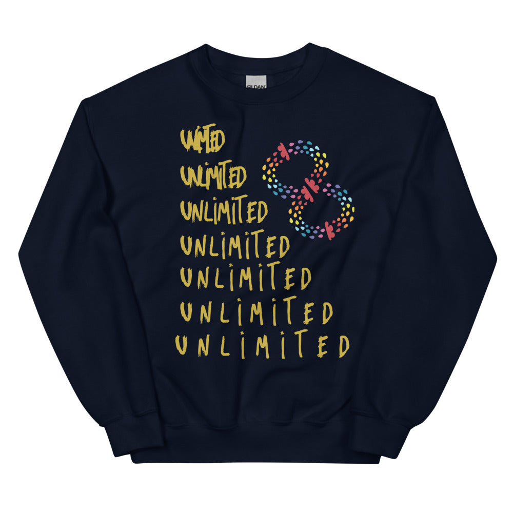 Sudadera unisex Espacios ilimitados