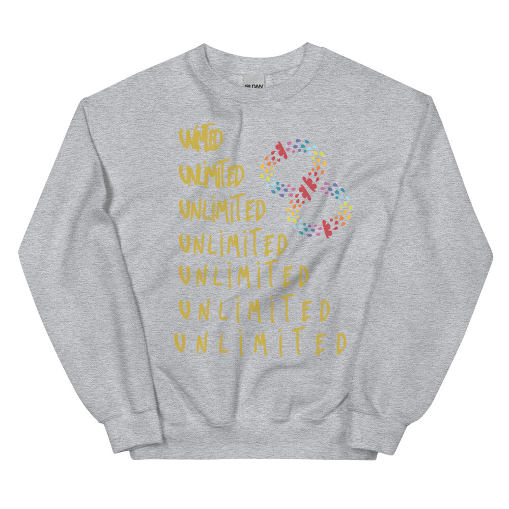 Sudadera unisex Espacios ilimitados