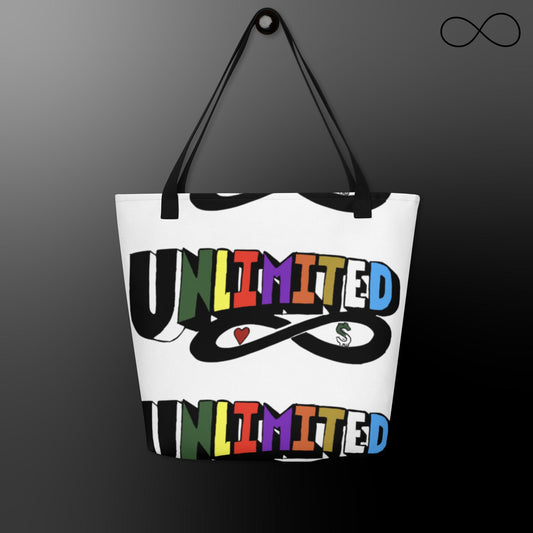 C8.1 All-Over Print Large Tote Bag