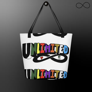 c8.1 All-Over Print Large Tote Bag